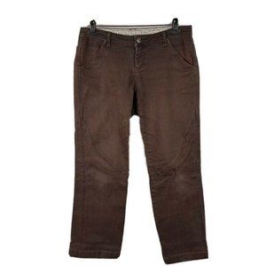 Prana Womens Size 4 x 28 Casual Khaki Chino Pants Brown Outdoor Pockets